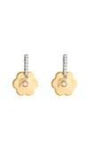 Ashley Mccormick 18k Yellow Gold Mini Diamond Hoop Earrings