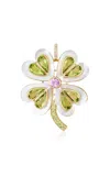 Ashley Mccormick 18k Yellow Gold Multi-stone Pendant