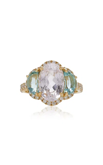 Ashley Mccormick 18k Yellow Gold Multi-stone Ring