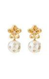 Ashley Mccormick 18k Yellow Gold Pearl Earrings