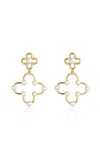 Ashley Mccormick 18k Yellow Gold Pearl Earrings