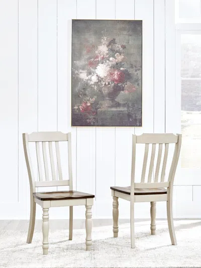 Ashley Mellintine Dining Chair In Neutral