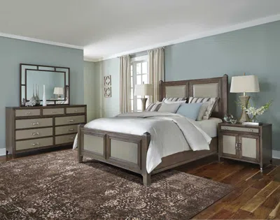 Ashley Michael Amini Glistening Nights 7'9" X 10'6" Grey Modern Indoor Rug In Gray