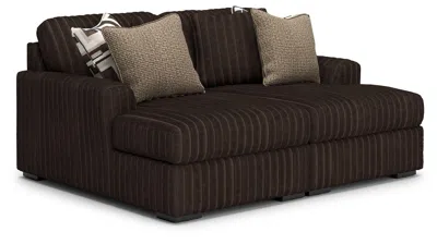 Ashley Midnight-madness Super Chaise In Brown