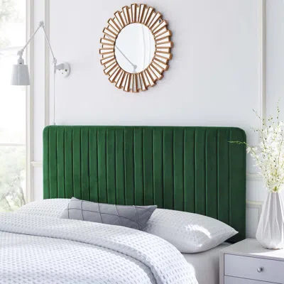 Ashley Milenna King And California Tufted Velvet Headboard In Multi