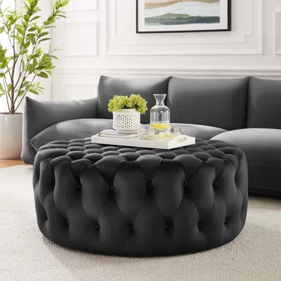 Ashley Modway Amour Ottoman In Black