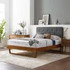 Ashley Modway Bridgette Queen Platform Bed With Angular Frame In Gray