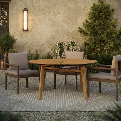 Ashley Modway Cielo Outdoor Dining Table In Brown