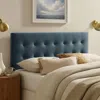 Ashley Modway Emily Tufted King Headboard In Blue