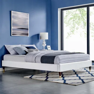 Ashley Modway Harlow Full Platform Bed Frame In Gray