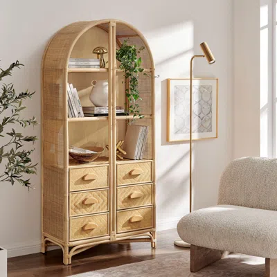 Ashley Modway Jane 71" Bookcase In Neutral