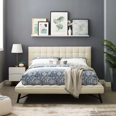 Ashley Modway Julia Queen Platform Bed In Neutral