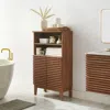 Ashley Modway Render Linen Storage Cabinet In Brown