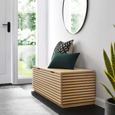 Ashley Modway Render Storage Bench In Brown