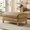 Ashley Modway Roscoe Solid Ottoman In Brown