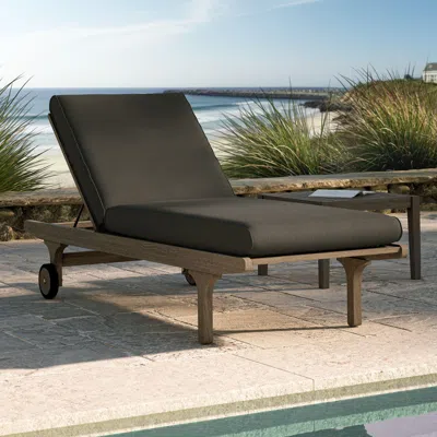 Ashley Modway Saratoga Outdoor Chaise Lounge In Gray