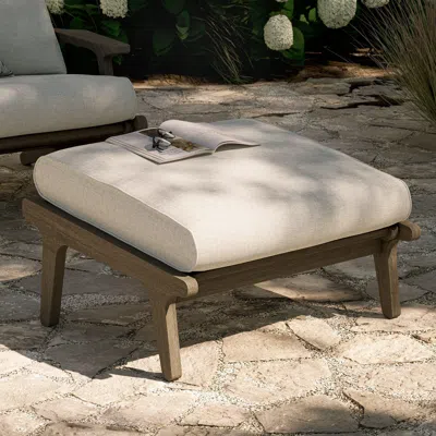 Ashley Modway Saratoga Outdoor Ottoman In Gray