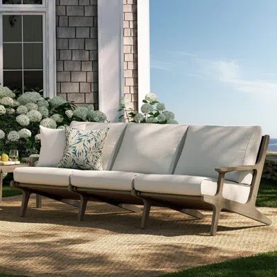 Ashley Modway Saratoga Outdoor Sofa In Brown