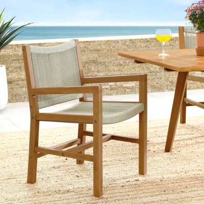 Ashley Modway Vienna Outdoor Dining Set With 2 Armchairs In White