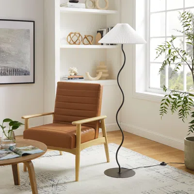 Ashley Modway Wave Floor Lamp In Brown