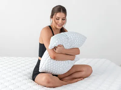 Ashley Molecule Infinity Pro Cooling Gel Memory Foam Adjustable King Pillow In White