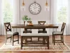 Ashley Moriville Counter Height Dining Table And 4 Barstools Bench In Multi