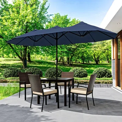 Ashley Morn Hill Llc Palm Shade 13' Outdoor Umbrella In Multi