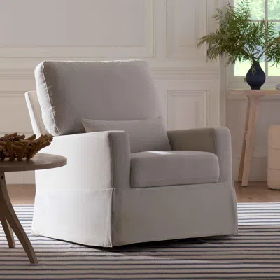 Ashley Namesake Crawford Pillowback Comfort Glider In White