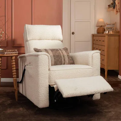 Ashley Namesake Willa Deluxe Power Recliner In White