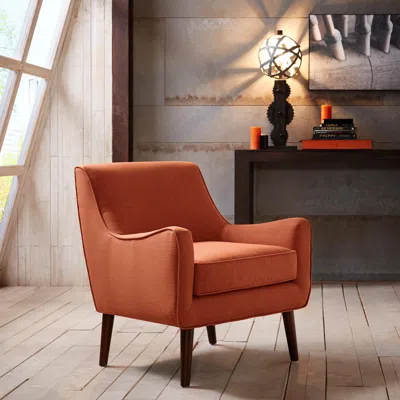 Ashley Nathan Mid-century Accent Chair In Orange