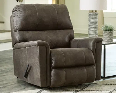 Ashley Navi Manual Recliner In Brown