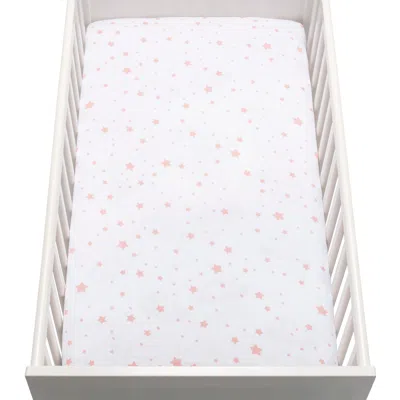 Ashley Newton Baby Starry Mini Crib Sheets (set Of 2) In White