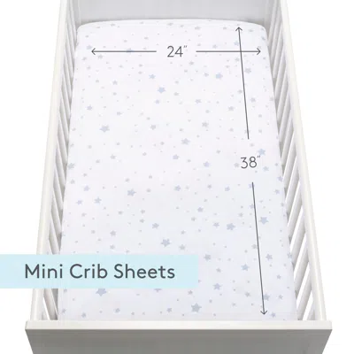 Ashley Newton Baby Starry Mini Crib Sheets (set Of 2) In White