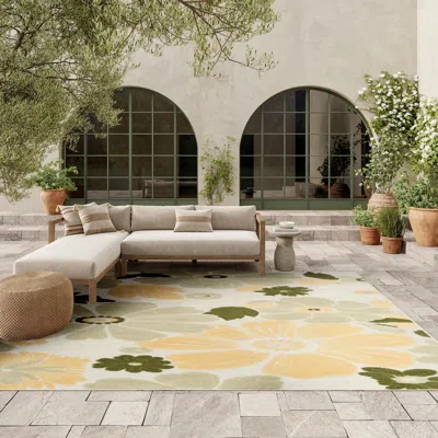 Ashley Nourison Home 7'10" X 10'6" Area Rug In Ivory/green