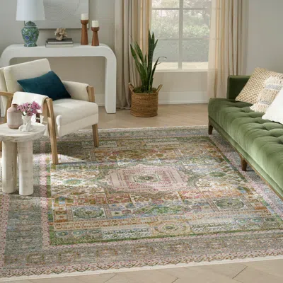 Ashley Nourison Home 8' X 10' Geometric Area Rug In Multi