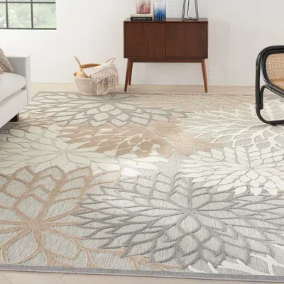 Ashley Nourison Home Aloha 12' X 15' Natural Indoor/outdoor Tropical Rug In Brown