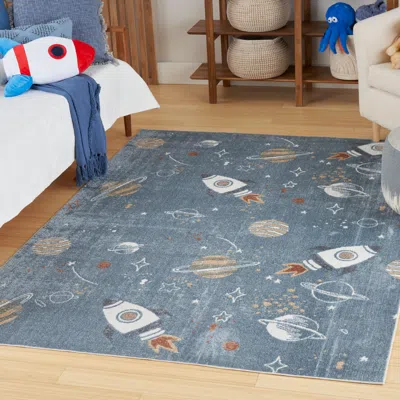 Ashley Nourison Home Astra 5'3" X 7' Area Rug In Blue