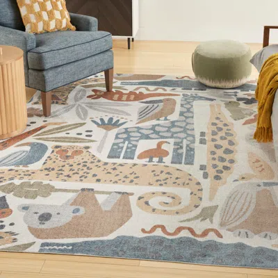 Ashley Nourison Home Astra Animal Print 7'10" X 10' Area Rug In Multi