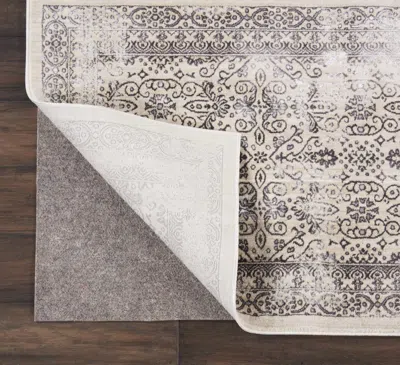 Ashley Nourison Home Basic Rugloc 1'8" X 10'10" Runner Non-slip Rug Pad In Gray