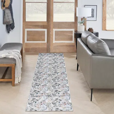 Ashley Nourison Home Elegant Washables Rug In Gray