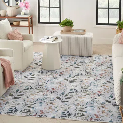 Ashley Nourison Home Elegant Washables Rug In Gray