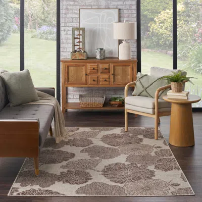 Ashley Nourison Home Floral Indoor/outdoor 4' X 6' Area Rug In Animal Print