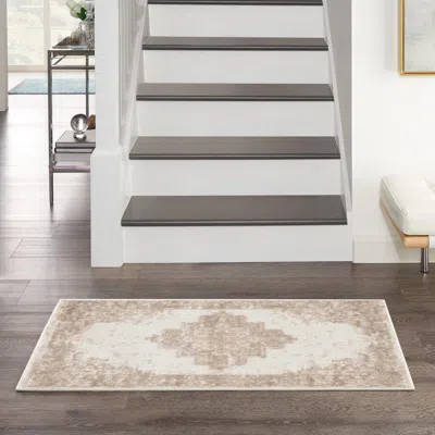 Ashley Nourison Home Grafix 2' X 4' Medallion Accent Rug In Multi