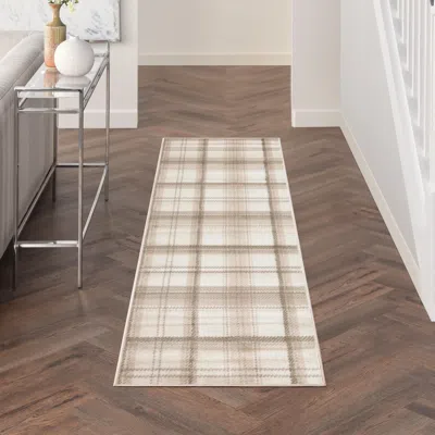 Ashley Nourison Home Grafix 2'3" X 12' Runner Rug In Animal Print