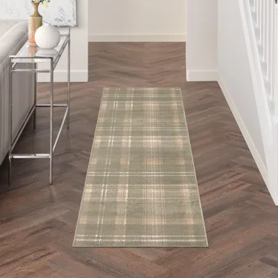 Ashley Nourison Home Grafix 2'3" X 7'6" Runner Rug In Multi