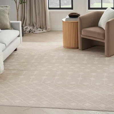 Ashley Nourison Home Grafix 3'9" X 5'9" Geometric Area Rug In Multi