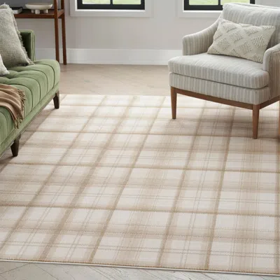 Ashley Nourison Home Grafix 6' X 9' Area Rug In Brown