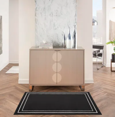 Ashley Nourison Home Indoor/outdoor Essentials Area Rug In Black