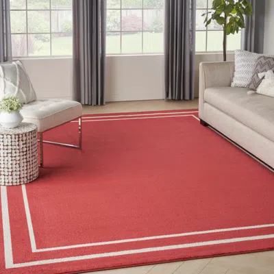 Ashley Nourison Home Indoor/outdoor Essentials Area Rug In Red