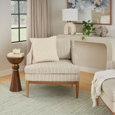 Ashley Nourison Home Indoor/outdoor Throw Pillow In White